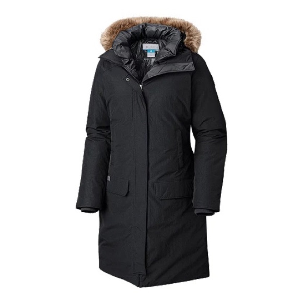 Columbia Women’s Alpine Escape 550 TurboDown Parka Long Jacket Black Size Large